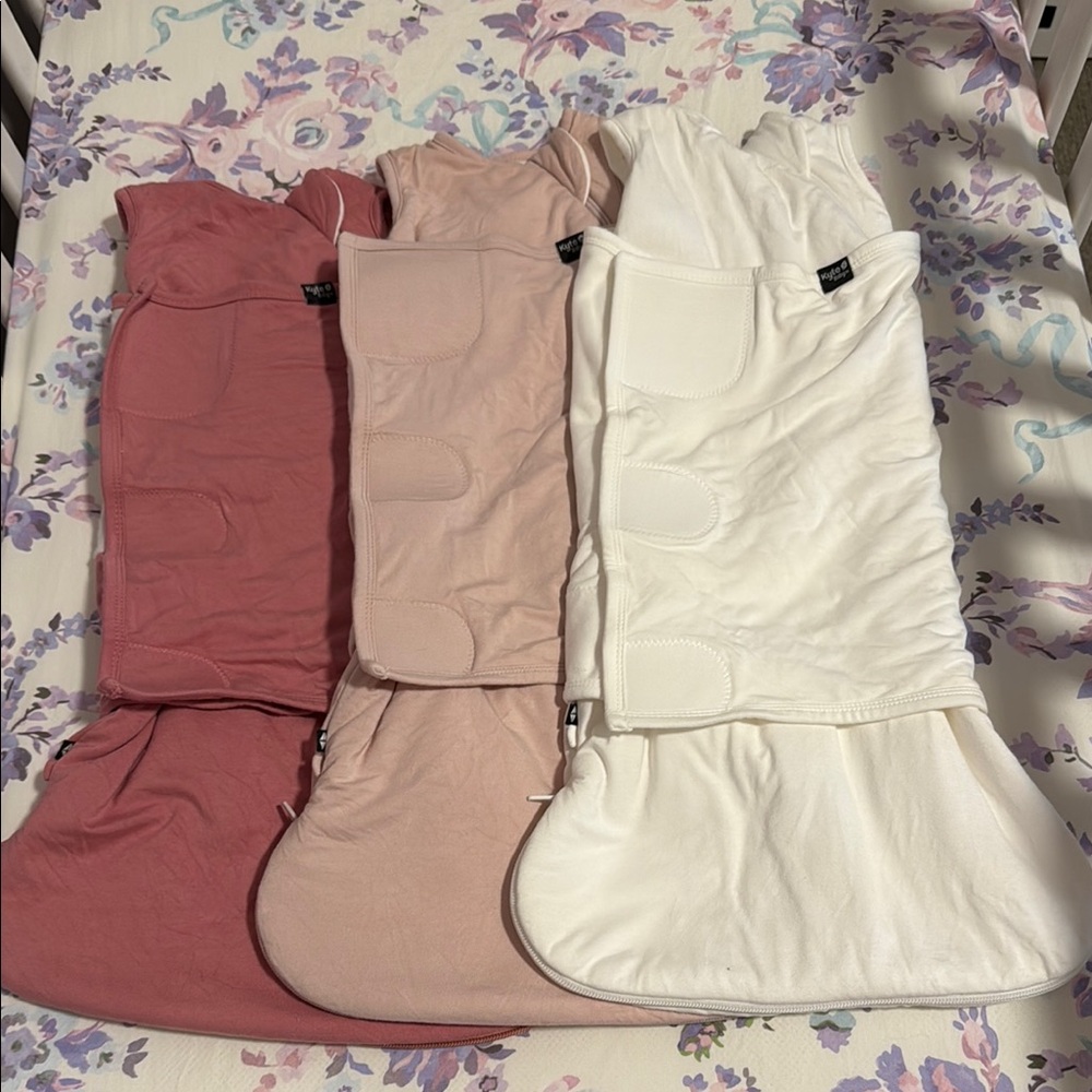 Three Kyte Baby Sleep Bag Swaddlers
